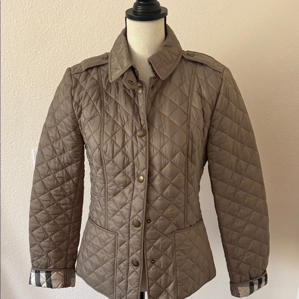 Burberry Quilted Brown Utility Jacket